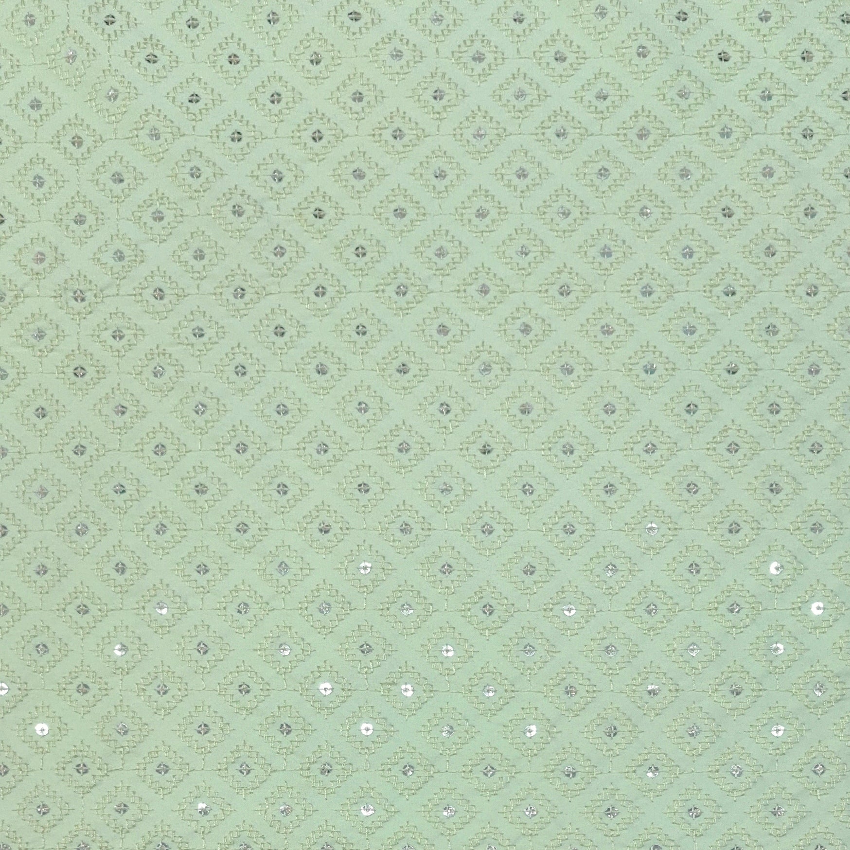 Kurta Fabric ManTire Designer Rayon Lucknowi Chikankari Embroidery Colour Mint Green